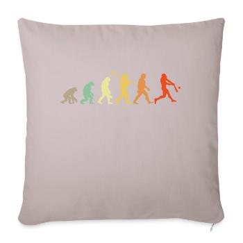 Ich kann nicht Baseball haben - Sofakissenbezug 45 x 45 cm - helles Taupe - Vorne