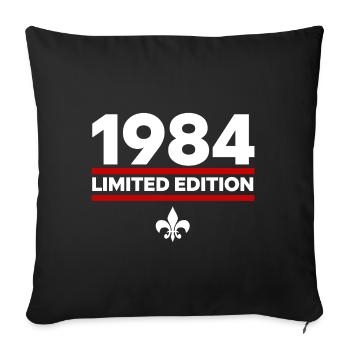 1984 Limited Edition - Sofa pillowcase 17,3'' x 17,3'' (45 x 45 cm) - black - Front