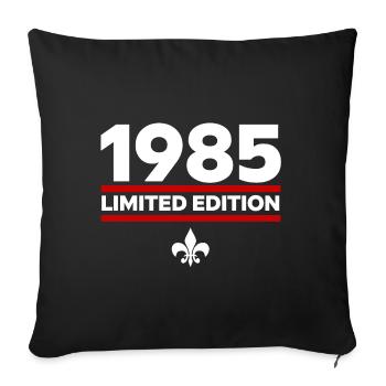 1985 Limited Edition - Sofa pillowcase 17,3'' x 17,3'' (45 x 45 cm) - black - Front