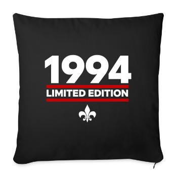 1994 Limited Edition - Sofa pillowcase 17,3'' x 17,3'' (45 x 45 cm) - black - Front