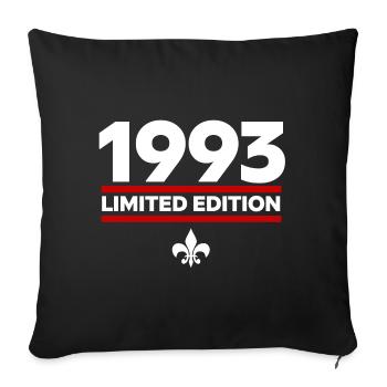 1993 Limited Edition - Sofa pillowcase 17,3'' x 17,3'' (45 x 45 cm) - black - Front