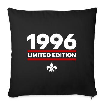 1996 Limited Edition - Sofa pillowcase 17,3'' x 17,3'' (45 x 45 cm) - black - Front