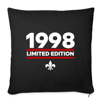 1998 Limited Edition - Sofa pillowcase 17,3'' x 17,3'' (45 x 45 cm) - black - Front