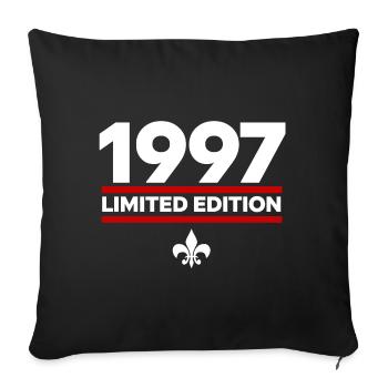 1997 Limited Edition - Sofa pillowcase 17,3'' x 17,3'' (45 x 45 cm) - black - Front