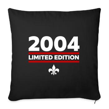 2004 Limited Edition - Sofa pillowcase 17,3'' x 17,3'' (45 x 45 cm) - black - Front