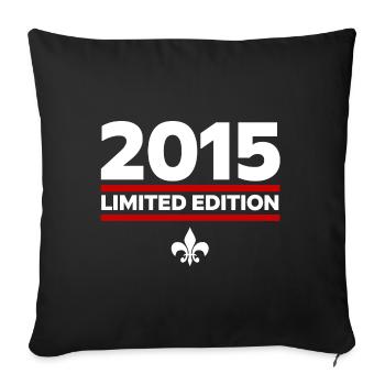 Édition limitée 2015 - Housse de coussin décorative 45 x 45 cm - noir - Devant