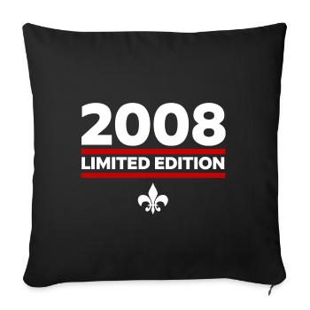 2008 Limited Edition - Sofa pillowcase 17,3'' x 17,3'' (45 x 45 cm) - black - Front