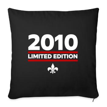 2010 Limited Edition - Sofa pillowcase 17,3'' x 17,3'' (45 x 45 cm) - black - Front