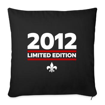2012 Limited Edition - Sofa pillowcase 17,3'' x 17,3'' (45 x 45 cm) - black - Front