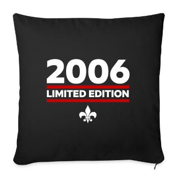 2006 Limited Edition - Sofa pillowcase 17,3'' x 17,3'' (45 x 45 cm) - black - Front