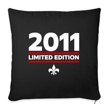 2011 Limited Edition - Sofa pillowcase 17,3'' x 17,3'' (45 x 45 cm) - black - Front