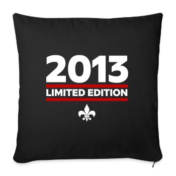 2013 Limited Edition - Sofa pillowcase 17,3'' x 17,3'' (45 x 45 cm) - black - Front