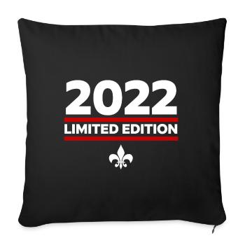 2022 Limited Edition - Sofa pillowcase 17,3'' x 17,3'' (45 x 45 cm) - black - Front