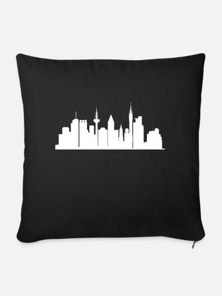 Mannheim Monnem Mannheimat - Sofakissenbezug 45 x 45 cm - Schwarz