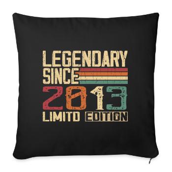 Original 2013 Vintage Cadeau D’anniversaire 2013 - Housse de coussin décorative 45 x 45 cm - noir - Devant