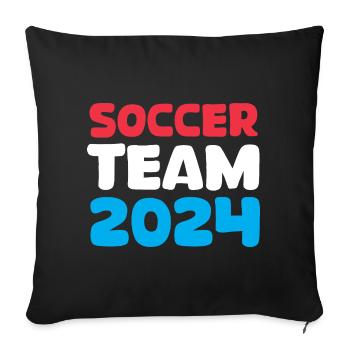 Netherlands soccer team 2024 soccer fan icon icon - Sofa pillowcase 17,3'' x 17,3'' (45 x 45 cm) - black - Front