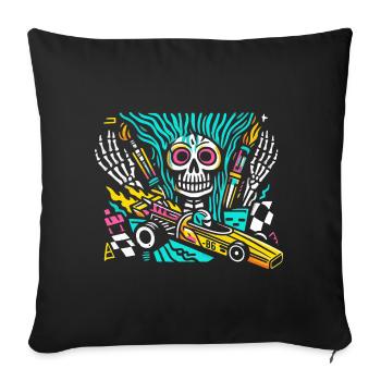 Drag Car Racing für wahre Motorsportfans - Sofakissenbezug 45 x 45 cm - Schwarz - Vorne
