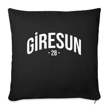 Giresun 28 Turquie Turquie Cadeau Vacances TR Türk - Housse de coussin décorative 45 x 45 cm - noir - Devant