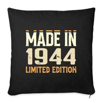 Cadeau Anniversaire 1944 Génial Depuis 1944 Retro - Housse de coussin décorative 45 x 45 cm - noir - Devant