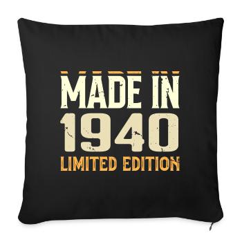 Awesome 1940's Birthday Gift From 1940's Retro - Sofa pillowcase 17,3'' x 17,3'' (45 x 45 cm) - black - Front