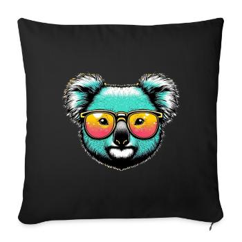 Koala - Housse de coussin décorative 45 x 45 cm - noir - Devant