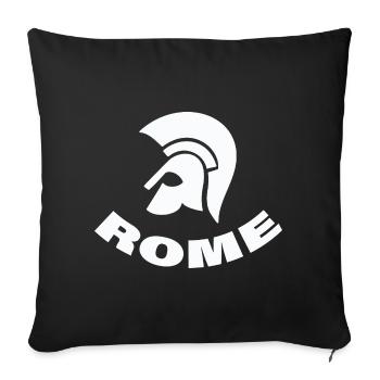 ROME - Sofa pillowcase 17,3'' x 17,3'' (45 x 45 cm) - black - Front