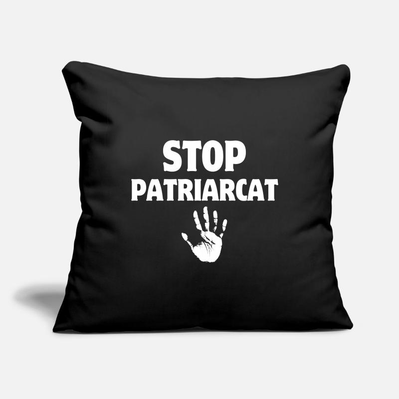 Stop patriarchy, women's rights Sofa pillowcase 17,3'' x 17,3'' (45 x 45 cm)