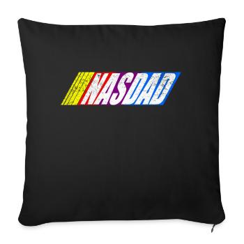 Funny Nasdad Racing car For Father's Day - Sofa pillowcase 17,3'' x 17,3'' (45 x 45 cm) - black - Front