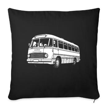 Légende de l’autobus - Housse de coussin décorative 45 x 45 cm - noir - Devant