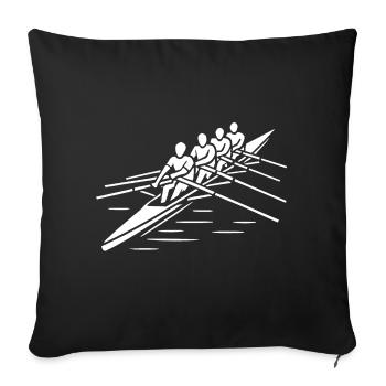 Rhythm at the helm - Sofa pillowcase 17,3'' x 17,3'' (45 x 45 cm) - black - Front