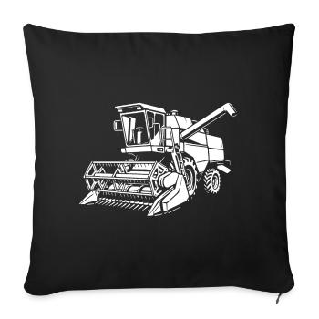 Pure grain power - Sofa pillowcase 17,3'' x 17,3'' (45 x 45 cm) - black - Front