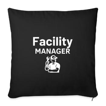 Facility Manager - Sofakissenbezug 45 x 45 cm - Schwarz - Vorne