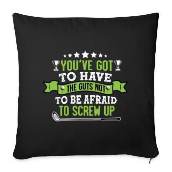 gulf - Sofa pillowcase 17,3'' x 17,3'' (45 x 45 cm) - black - Front