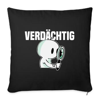Détective - Housse de coussin décorative 45 x 45 cm - noir - Devant
