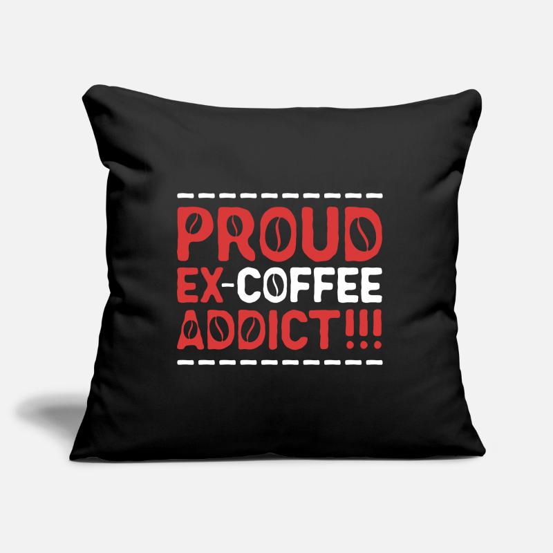 Coffee withdrawal decaffeinated ex-coffee drinker Sofa pillowcase 17,3'' x 17,3'' (45 x 45 cm)