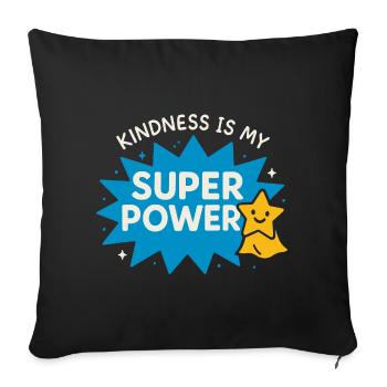 Sympathie anti-harcèlement, Lève-toi - Housse de coussin décorative 45 x 45 cm - noir - Devant