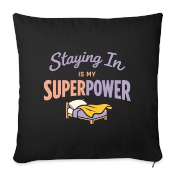 Anime-hausmensch Cuddly Weeb - Housse de coussin décorative 45 x 45 cm - noir - Devant