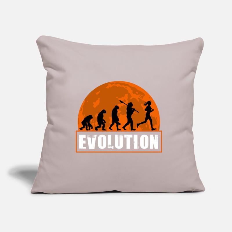 Running Evolution Running Girl Marathon Runner Sofakissenbezug 45 x 45 cm