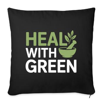 Expert certifié en bien-être botanique clinique - Housse de coussin décorative 45 x 45 cm - noir - Devant