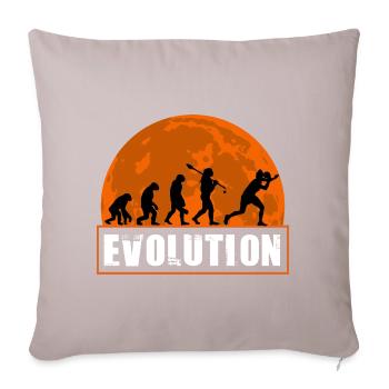 Évolution du tennis de table et du ping-pong - Housse de coussin décorative 45 x 45 cm - taupe clair - Devant