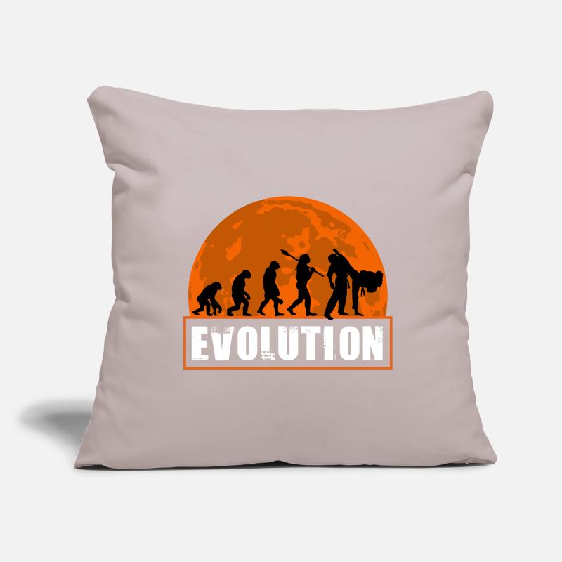 Judo Evolution Martial Arts Sonnenuntergangs-Silhouette Sofakissenbezug 45 x 45 cm