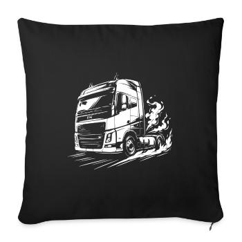 Pouvoir du Roi de la Route - Housse de coussin décorative 45 x 45 cm - noir - Devant
