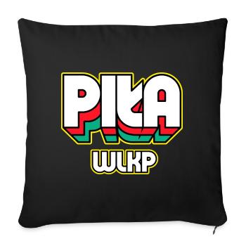 Piła Wlkp. Name der Stadt im Retro-Stil - Sofakissenbezug 45 x 45 cm - Schwarz - Vorne
