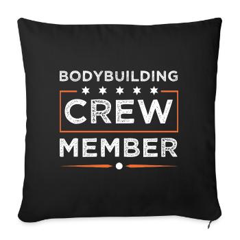 Équipe de culturisme - Housse de coussin décorative 45 x 45 cm - noir - Devant