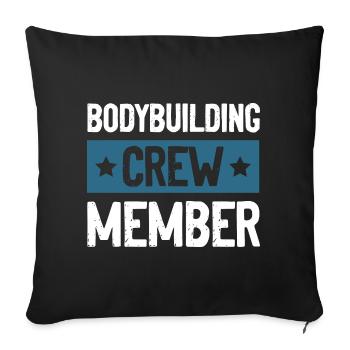 Équipe de culturisme - Housse de coussin décorative 45 x 45 cm - noir - Devant