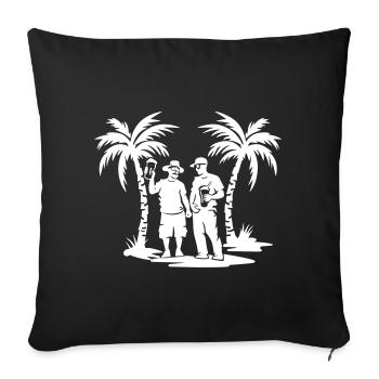 Fête Silhouette Holiday - Housse de coussin décorative 45 x 45 cm - noir - Devant