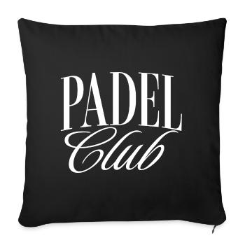 Padel - Housse de coussin décorative 45 x 45 cm - noir - Devant