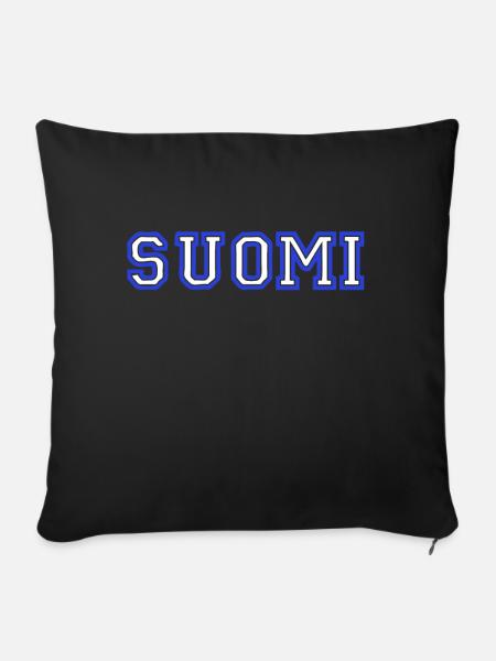 suomi - Sofakissenbezug 45 x 45 cm - Schwarz