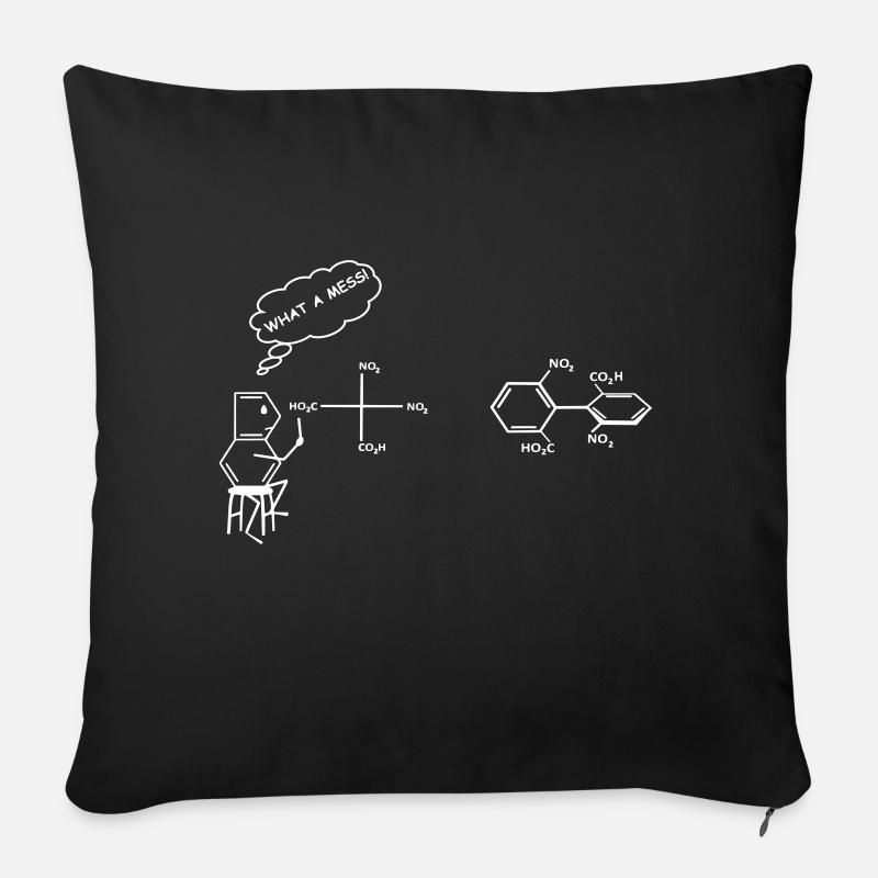Science - Sofakissenbezug 45 x 45 cm - Schwarz