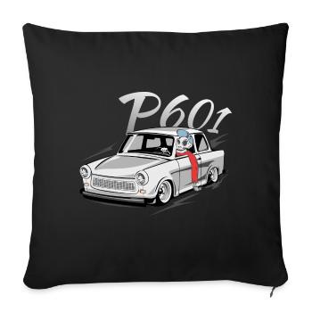 601 - Sofa pillowcase 17,3'' x 17,3'' (45 x 45 cm) - black - Front